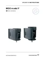 Предварительный просмотр 1 страницы Grundfos MGE-F Instructions Manual