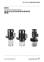 Grundfos MTH 12 Installation And Operating Instructions Manual предпросмотр