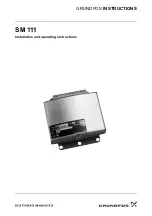 Grundfos SM 111 Installation And Operating Instructions Manual preview