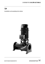 Grundfos TP Series Installation And Operating Instructions Manual предпросмотр