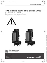 Grundfos TPE 1000 Series Instructions Manual preview