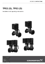 Preview for 1 page of Grundfos TPE 2 Series Installation And Operating Instructions Manual