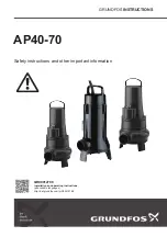 Grundfos Unilift AP50 Safety Instructions And Other Important Information preview