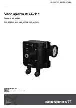 Grundfos Vaccuperm VGA-111 Installation And Operating Instructions Manual preview