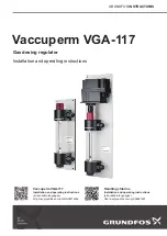 Preview for 1 page of Grundfos Vaccuperm VGA-117 Installation And Operating Instructions Manual