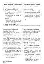 Preview for 10 page of Grundig 01M-GDB1010-4620-04 User Manual