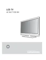 Предварительный просмотр 1 страницы Grundig 40 VLE 7230 BH User Manual