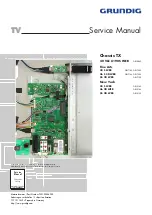 Preview for 1 page of Grundig 40 VLE 8190 S WEB Service Manual