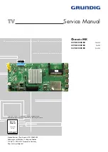 Grundig 42VLE8500-B0 Service Manual предпросмотр