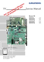 Предварительный просмотр 1 страницы Grundig 46 VLE 8270 BL Service Manual