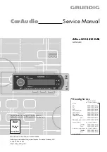 Grundig Allixx SCD 5410 DAB GHN0400 Service Manual preview