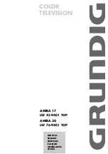 Предварительный просмотр 1 страницы Grundig AMIRA 17 Manual