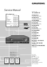 Preview for 1 page of Grundig Barcelona / SE 9102 SV Servise Manual