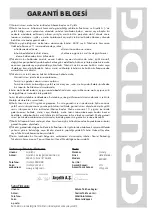 Предварительный просмотр 36 страницы Grundig BL 8680 Manual