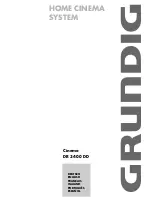 Grundig Cinemo DR 3400 DD Instructions Manual preview