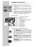 Preview for 4 page of Grundig Cinemo DR 3400 DD Instructions Manual