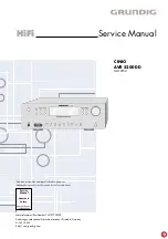 Grundig CINIO AVR 5200 DD Service Manual preview