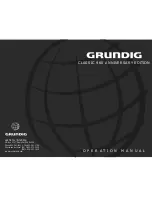 Grundig CLASSIC 960 Operation Manual предпросмотр