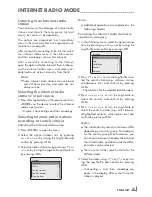 Preview for 21 page of Grundig Cosmopolit 3F WEB iP User Manual