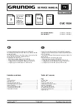 Grundig CUC 1824 Service Manual preview