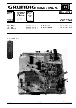 Предварительный просмотр 1 страницы Grundig CUC 7301 Service Manual