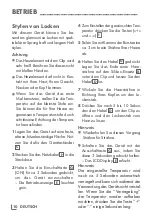 Preview for 10 page of Grundig Curl Sensation HS 6430 Manual