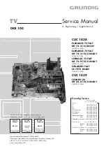 Предварительный просмотр 1 страницы Grundig DIGI 100 CUC 1838 Service Manual