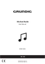 Предварительный просмотр 1 страницы Grundig DKR 1000 User Manual