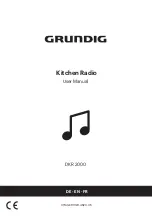 Предварительный просмотр 1 страницы Grundig DKR 2000 User Manual