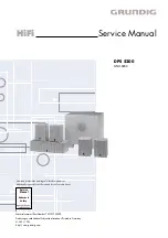 Предварительный просмотр 1 страницы Grundig DPS 5200 Service Manual