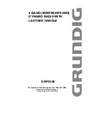 Grundig DRP5100 Instruction Manual предпросмотр