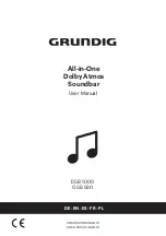 Grundig DSB 1000 User Manual preview