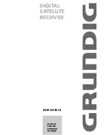 Grundig DSR 3410 CI User Manual preview