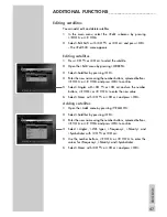 Предварительный просмотр 47 страницы Grundig DSR 6450 HD/CD User Manual