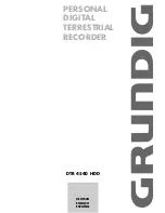 Grundig DTR 4540 HDD User Manual предпросмотр