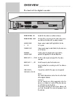 Предварительный просмотр 8 страницы Grundig DTR 4540 HDD User Manual