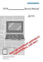 Grundig DVD-P 7000 Service Manual preview