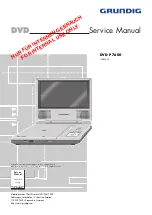 Preview for 1 page of Grundig DVD-P 7600 Service Manual