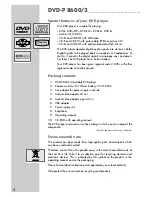 Preview for 4 page of Grundig DVD-P 8600/2 User Manual