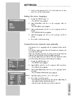 Preview for 9 page of Grundig ELEGANCE 21 FLAT TVD 55-2502/7 TOP User Manual