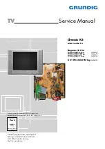 Предварительный просмотр 1 страницы Grundig Elegance 21 Flat Service Manual