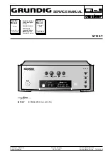 Grundig FineArts M 100-T Service Manual preview