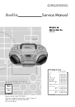 Preview for 1 page of Grundig FREAXX 40 RRCD 4204 PLL Service Manual