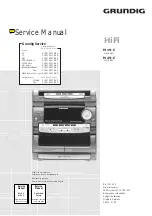 Предварительный просмотр 1 страницы Grundig G.LI 0451 Service Manual