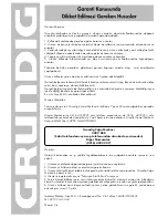 Preview for 25 page of Grundig G-VRC-01 User Manual