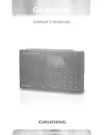 Grundig G6 AVIATOR Owner'S Manual preview