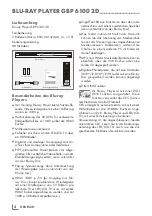 Preview for 41 page of Grundig GBP 6100 2D Manual