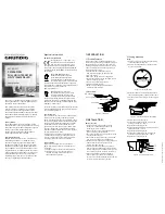 Предварительный просмотр 1 страницы Grundig GCT-K0123T User Manual