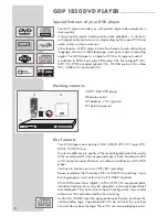 Предварительный просмотр 4 страницы Grundig GDP 1850 User Manual