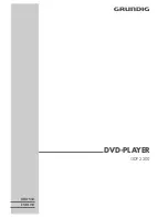 Preview for 1 page of Grundig GDP 2200 User Manual